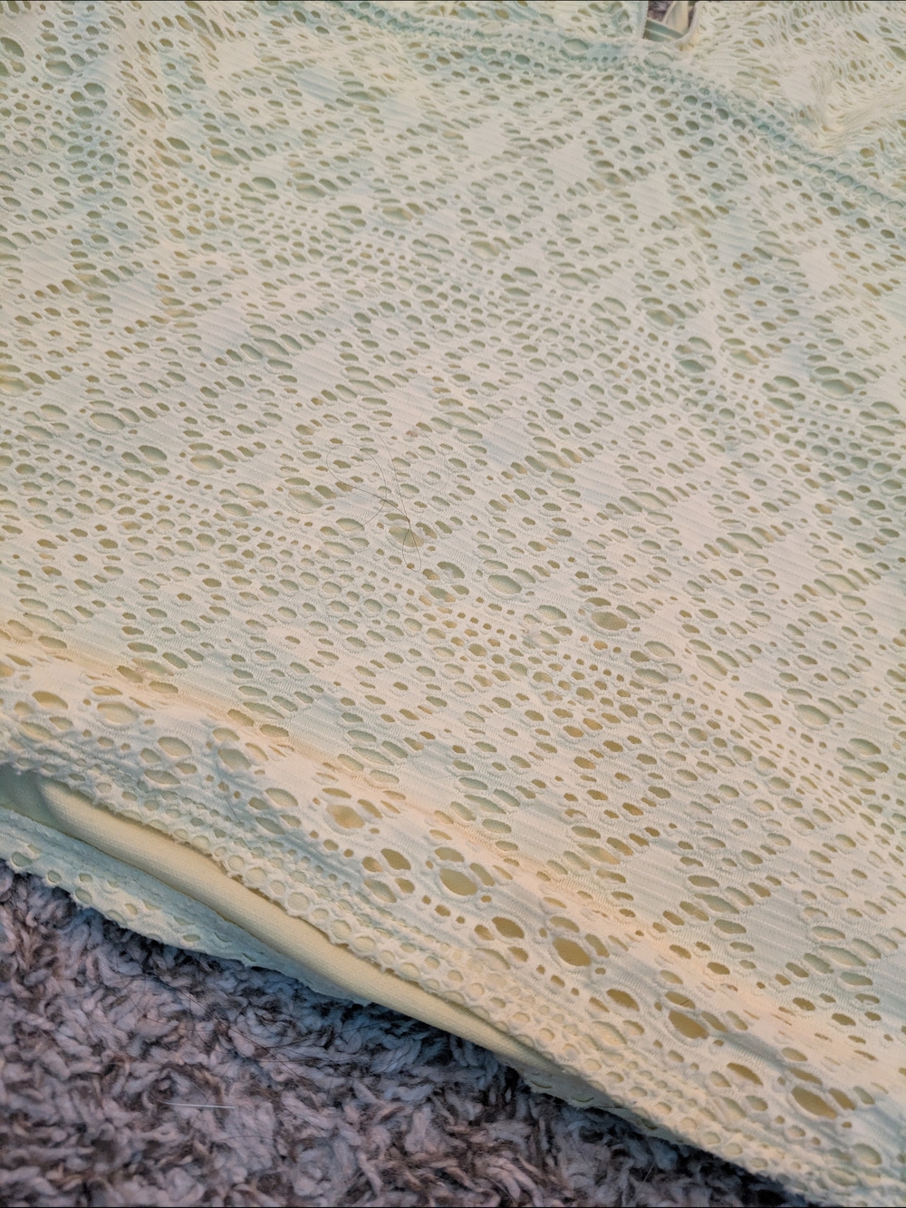 Yellow Crochet Style Tankini - Picture 3 of 6